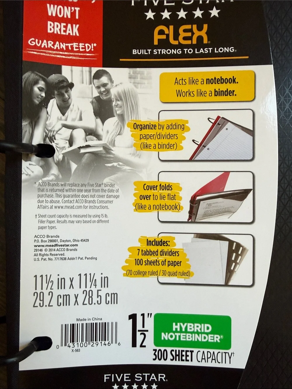 School Bundle: 2 Five Star Notebooks -1 Advance/ 1 Flex, 9 Folders, pencils, etc